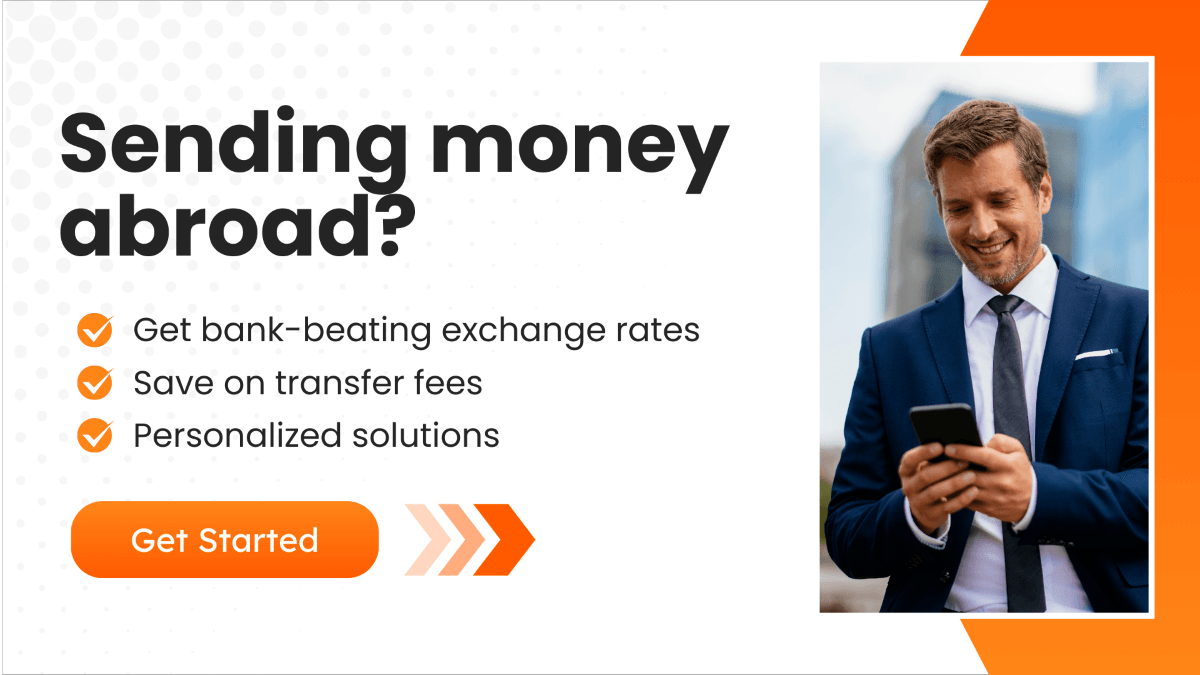 A banner showcasing the benefits of choosing MTFX, featuring a smiling businessman using his phone, with a call-to-action button.