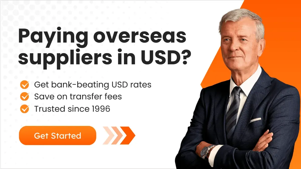 CTA Visual featuring an old businessman with arms crossed wearing a black suit.