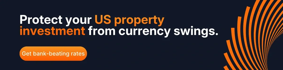 Protect a US property investment from currency swings with transparent FX rates and transfer solutions.