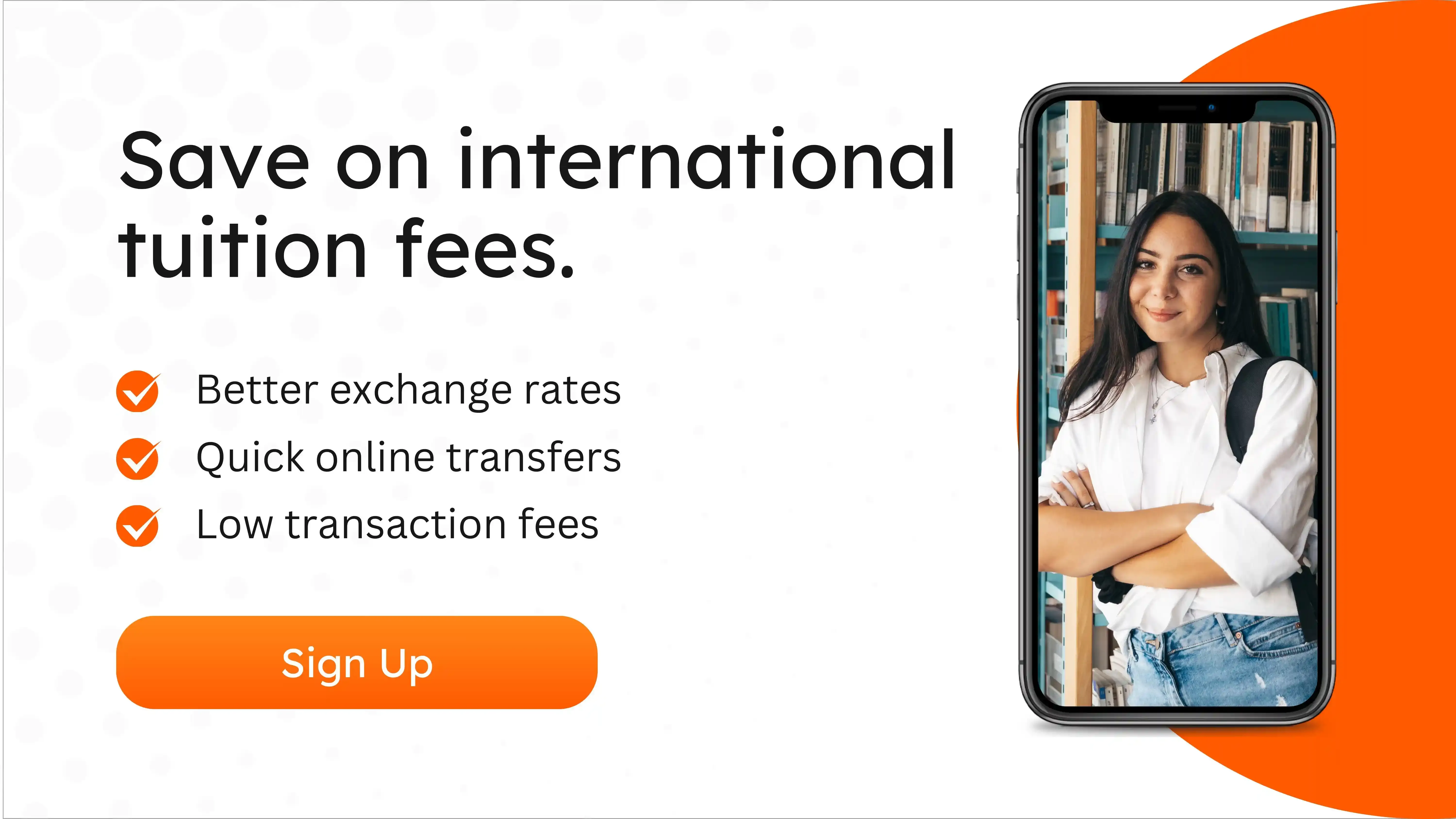 CTA Visual featuring an image of a young female student smiling with her arms crossed.