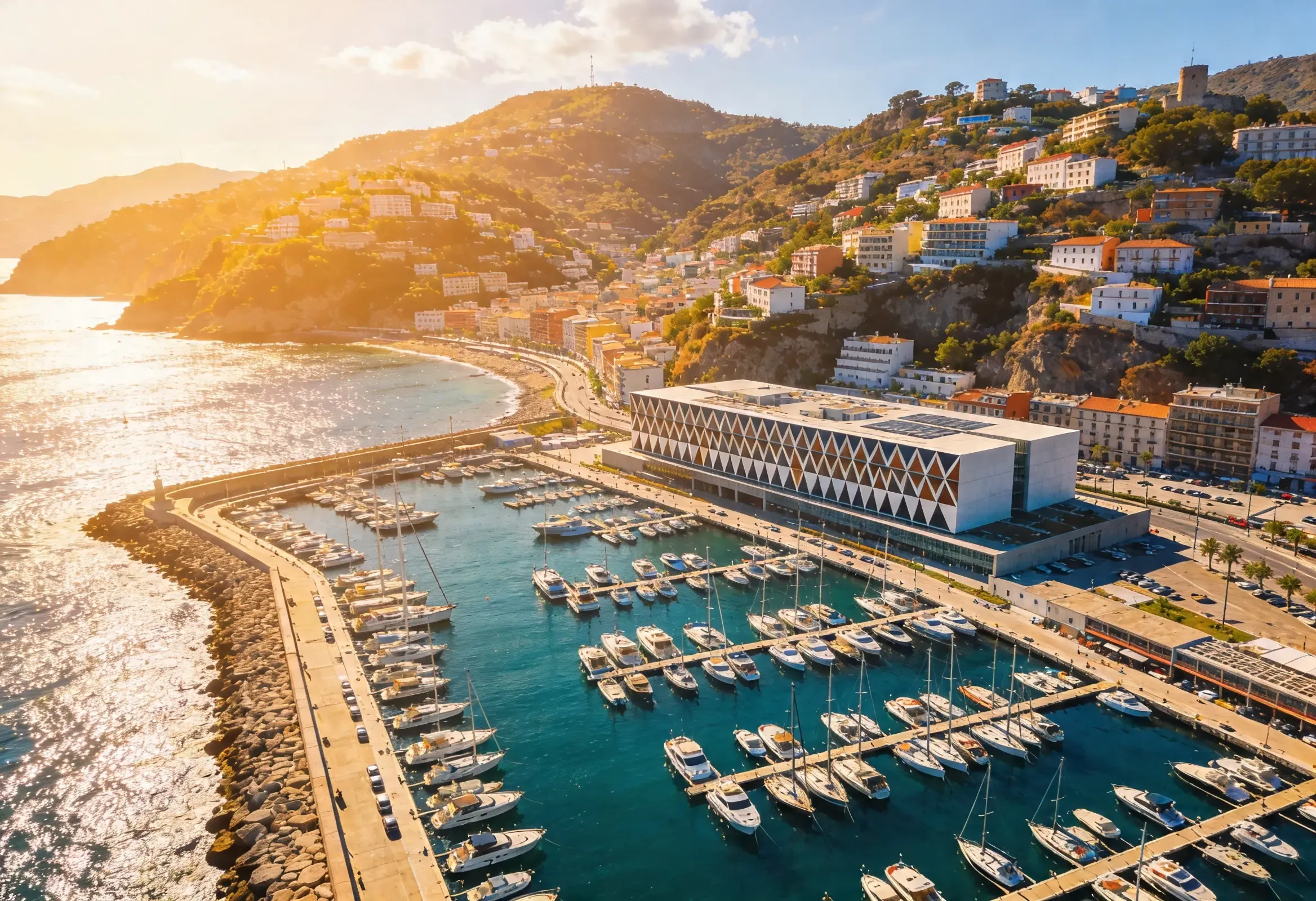 A scenic image of Cabo San Lucas showcasing the iconic El Arco rock formation jutting out into the sea, with clear blue waters and a bright sky.