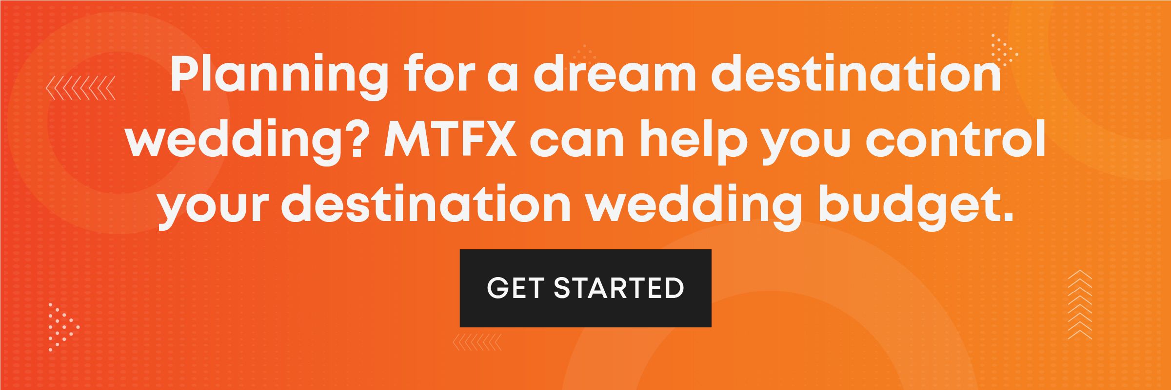 The best way to pay for a destination wedding is via an online money transfer specialist. For example, with MTFX, you can enjoy your big day abroad without big unnecessary costs.  Destination weddings are a popular, appealing choice for a good reason. For starters, a faraway wedding can be the stuff of fairytales. After all, it's easy to plan the perfect wedding when you have a range of stunning, romantic locations to choose from.  A destination wedding can also save costs if you combine a smaller guest list with an affordable wedding package. The good news is you can unlock additional benefits and save time, hassle, and more money by taking advantage of the best way to pay for a destination wedding.  What's the Best Way to Pay for a Destination Wedding? The most common payment options for a destination wedding are using your credit card or a money transfer service. Credit cards are great if you have a card with 0% interest on purchases, but some vendors only accept transfers to their bank accounts. This is normal with large transactions as the vendor may want to protect themselves from credit card fraud.  Even if the vendor accepts credit card payments, you may face hefty foreign transaction fees. A better alternative is to find a trusted company that offers the cheapest and safest way to send money internationally. Unfortunately, this won't be your bank because banks are usually the most expensive transfer providers.  An online money transfer specialist is typically the best option. You can save as many dollars as possible in terms of fees and exchange rates while making sure the money gets to your vendors correctly and safely. In addition, sending money abroad online is quick and easy, saving you time and a lot of hassle. If you use MTFX, you can pay for a wedding planner, accommodation, venue fees, and more anytime, anywhere, in a few clicks.  Why Do Exchange Rates Matter When Paying for a Destination Wedding? When transferring thousands internationally, it's essential to protect your spending from exchange rate markups and fluctuations. The exchange rate matters because it's one of the most significant factors affecting the cost of your transfers. For instance, if you're getting married in Europe, a $25,000 budget (CAD) can get you 17,000 euros at an exchange rate of 0.68. But if the rate drops to 0.64, you get 16,000 euros – a big difference.  The first solution to the problem of exchange rate markups is to avoid banks since they add a margin on top of the real, mid-market rate. Instead, use a currency transfer specialist like MTFX that offers the real exchange rate with no hidden fees. Specialist providers offer more than friendly service. They're also transparent about their fees, so there are no surprises.  The second solution to the problem of exchange rate fluctuations is to use foreign exchange tools, such as forward contracts to lock in a desirable exchange rate for a long time. That way, you can protect your budget and save hundreds or thousands should the exchange rate move against you before your big day.   10 Tips to Save Money on a Destination Wedding A dedicated money transfer service helps you avoid unnecessary fees and unpredictable currency fluctuations. Here are 10 more tips to save money and have a dream destination wedding without breaking the bank.  Choose an all-inclusive destination wedding package. These often include key elements, such as venue, decor, and honeymoon, in one bundled, affordable price. Work with a local wedding planner. The extra expense may be worth it because the right professional can negotiate better prices and provide insider tips to help you save money. Hire local professionals. Bringing in your florist, hairstylist, or makeup person will increase travel and lodging expenses. Instead, hire nearby professionals and local vendors, but verify their reputation first. Get married in the off-season. There's less demand for vendors and venues during the off-season (usually winter) compared to the wedding peak season. So, prices tend to be dramatically lower. Hunt for shopping deals. Turn into a savvy shopper by starting early. Look for great deals on smaller purchases, such as accessories, favours, and gifts. Choose a more accessible wedding venue. A destination wedding itself may be inexpensive, but flights, visa fees, and transportation can add up. You can minimize these costs by choosing a venue that's easier and cheaper to arrive at. Consider tax rates. For example, some countries have high VAT rates, meaning the final price is often higher than the quoted price. Research foreign taxes and choose locations with better tax rates. Invest in insurance. Taking out wedding, health, and travelling insurance can protect you from unexpected expenses. It's best to plan for emergencies like cancelling your wedding due to bad weather, losing your baggage, or getting injured abroad. Downsize your guest list. A smaller guest list allows you to enjoy a more intimate affair with significantly lower costs. Explore more money-saving hacks. The list includes getting married in advance to save on legal fees, driving instead of flying, and asking your guests to cover their own travel expenses and lodgings. Best Places for a Destination Wedding Here are some of the best places for a destination wedding from sources across the web to inspire you.  Italy is a romantic paradise with plenty of majestic backdrops. The best wedding regions include Puglia, Tuscany, Florence, and Rome. Mexico offers the sun, sand, and sea in a cost-effective package. Popular locations are Cancun, Tulum, Playa Del Carmen, and Cabo San Lucas. The Caribbean is a treasure trove of breathtaking wedding spots and five-star beach resorts. You can have an exotic wedding in Jamaica, Dominican Republic, The Bahamas, St. Lucia, Aruba, or Barbados. The United States is an easy pick for a destination wedding as it's next door to Canada. Many couples choose to get married in places like Las Vegas, New York City, Hawaii, and Florida. MTFX lets you transfer large sums of money internationally in many major and exotic currencies to hundreds of destinations. So, don't let this list limit you. When it comes to destination weddings, the world is your oyster – from Costa Rica, Thailand, and Greece to France, Spain, and The Maldives, with more options in between.  Pay for Your Destination Wedding Online Today You can pay for your dream destination wedding online, with speed and ease, whether that involves tropical islands, stunning mountain ranges, or enchanting green landscapes on the other side of the world.  MTFX offers competitive exchange rates and low fees to help you save money and hassle, so your destination wedding is worth travelling for. You can open your online, secure account in minutes, get expert, personalized guidance, and make one-off or regular transfers 24/7 – all without a foreign bank account.  Open an account today to pay for your destination wedding with MTFX and make the most of your money and your big day.     Popular Related Articles;  How to Convert your Canadian Dollars to US Dollars? How to Send Money to the US from Canada? How to Convert your Canadian Dollars to Euros? How to Convert your Canadian Dollars to UK Pounds? How to Send Money Abroad and Make International Payments