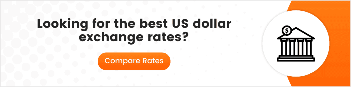 CTA Visual saying "Looking for the best USD exchange rates?"