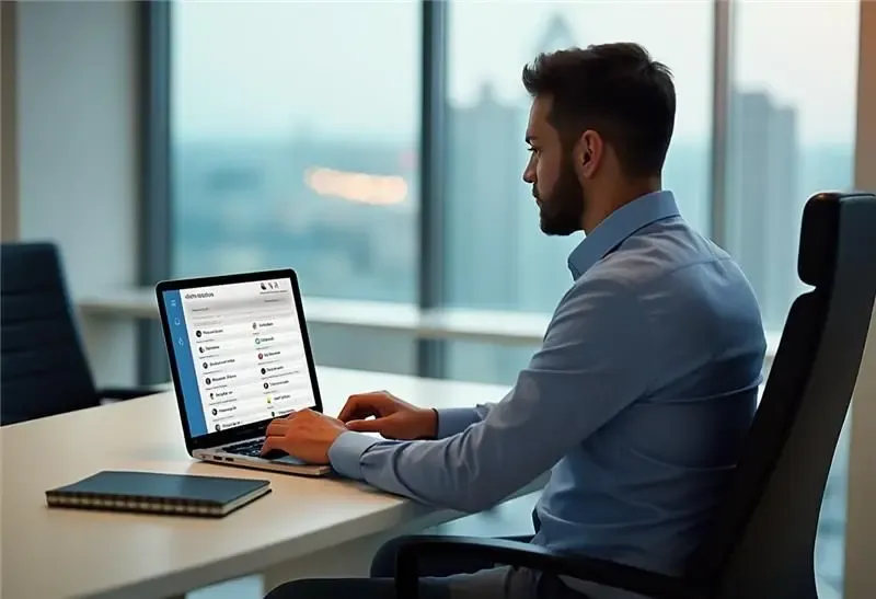 Canadian business owner managing international payroll using an FX payment platform, reviewing global currency exchange rates for employee transfers.