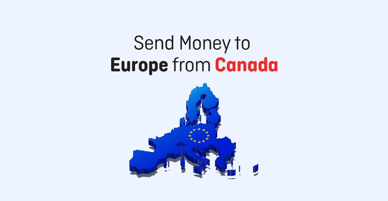 Illustration of a paper plane flying from Canada to Europe, symbolizing cross-border payments.